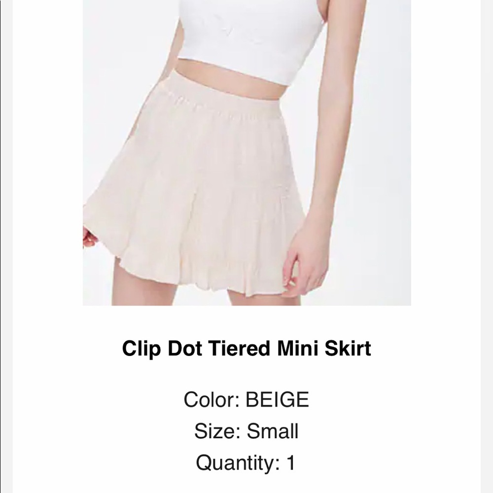 Forever 21 Tiered Mini Skirt